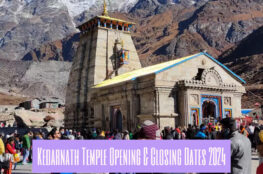 kedarnath temple opening and closing dates 2024
