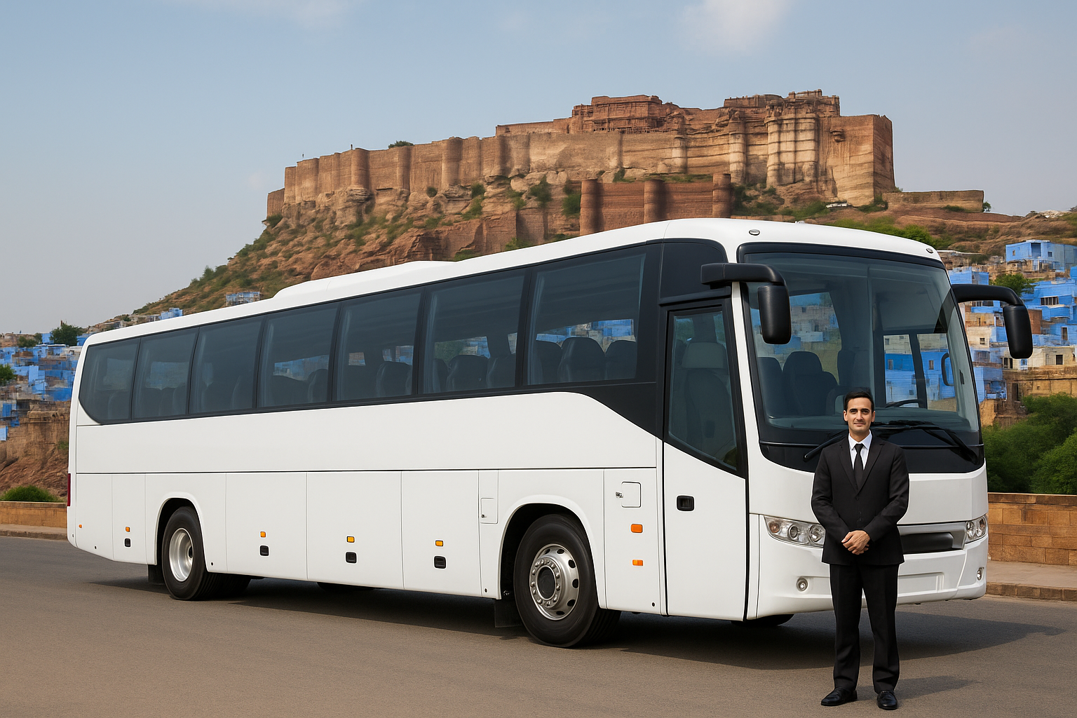 use for luxury bus akshardham temple