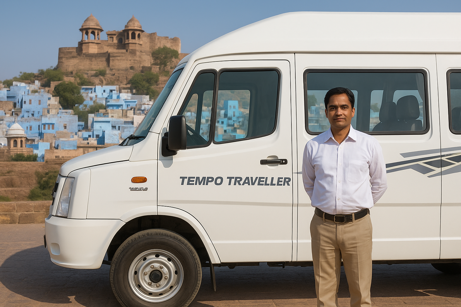 use tempo traveller for akshardham temple