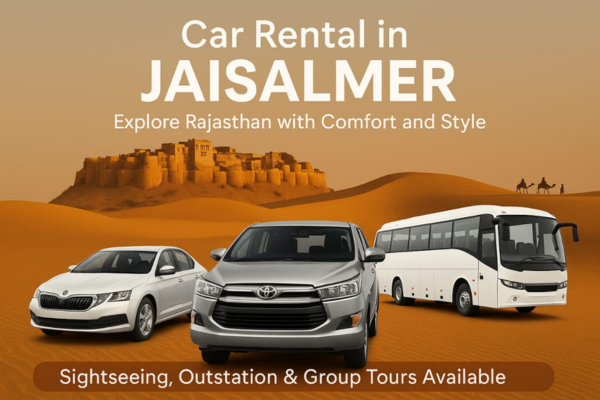 Car hire in Jaisalmer for desert tours and city travel