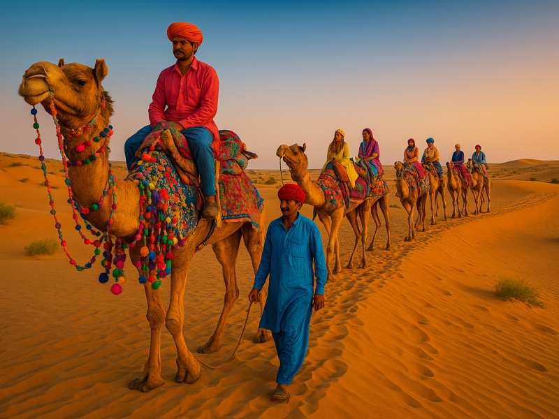 Osian, often referred to as the "Khajuraho of Rajasthan," is famous for its 8th-century temples and desert experiences.